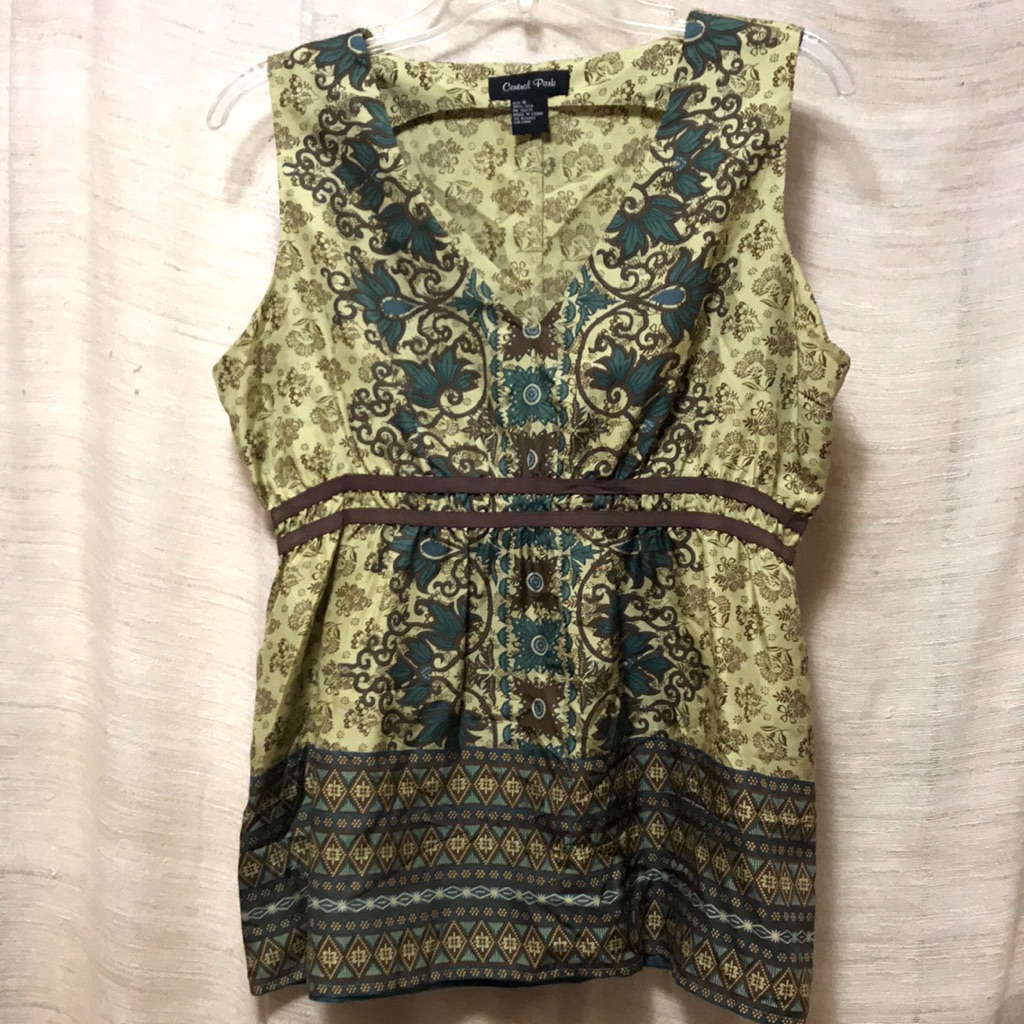 Pure Silk Sleeveless Blouse